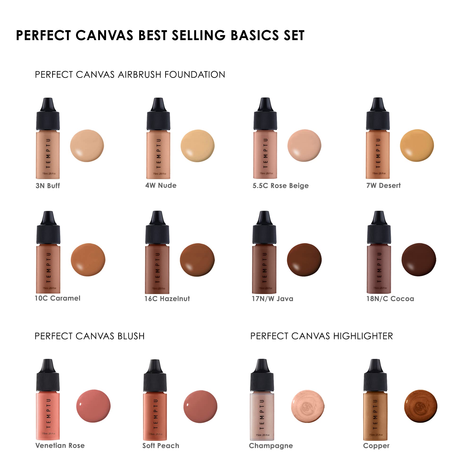 Temptu Perfect Canvas Best-selling Airbrush Makeup Basics