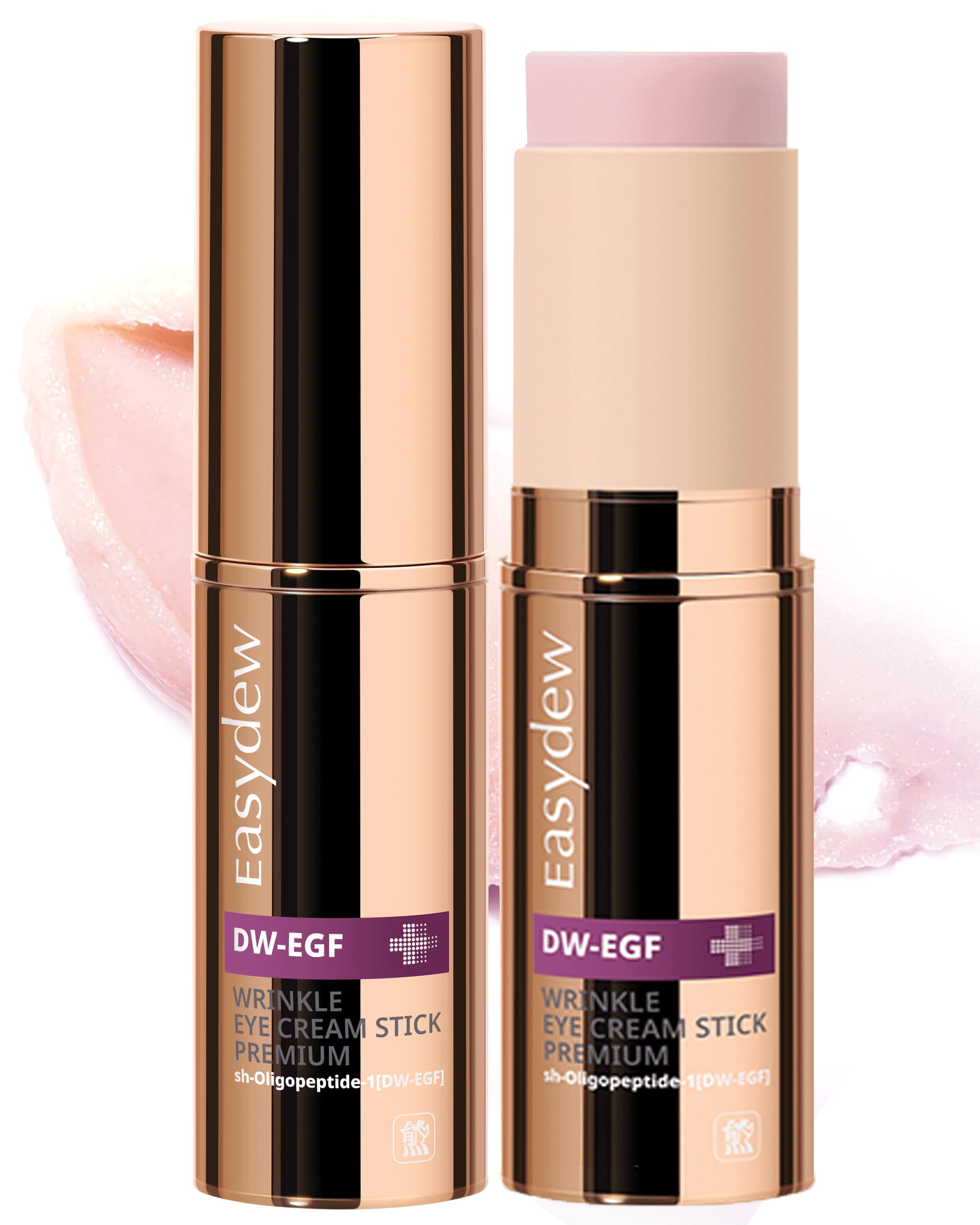 EASYDEW EGF Plumping Peptides Eye Stick Balm for Fine Lines, Wrinkles & Sagging Skin, On-the-go Dark Circle Under Eye Treatment I Not Tested on Animals, Clean K-Beauty, 8g