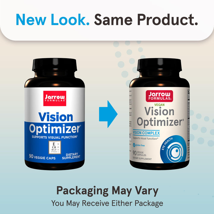 Jarrow Formulas® Vision Optimizer, Dietary Supplement, Vision Complex, Supports Visual Function, 90 Capsules, Up to a 30 Day Supply