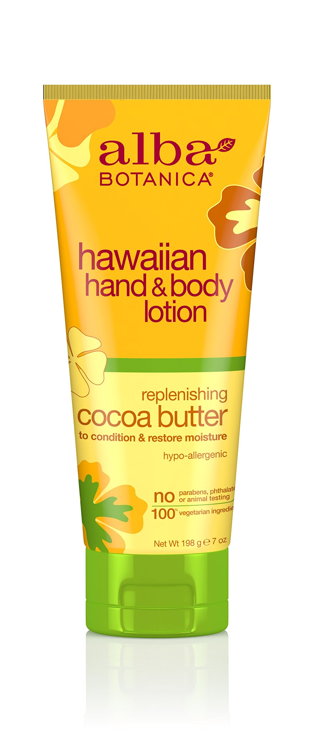 Alba Botanica Hawaiian, Cocoa Butter Hand & Body Lotion, 7 Ounce (Pack of 2)