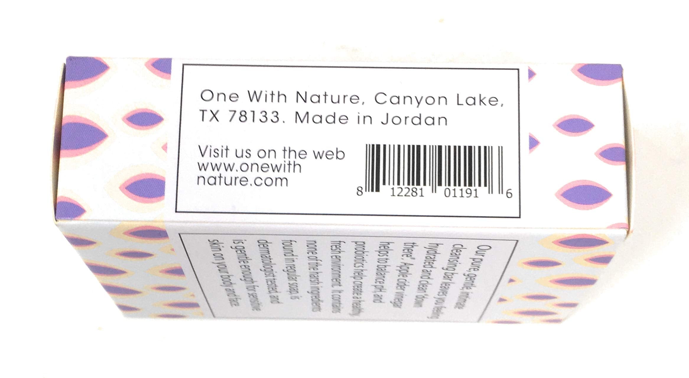One With Nature, Soap Bar Cleansing Intimate Down There Frag Free, 3.5 Ounce