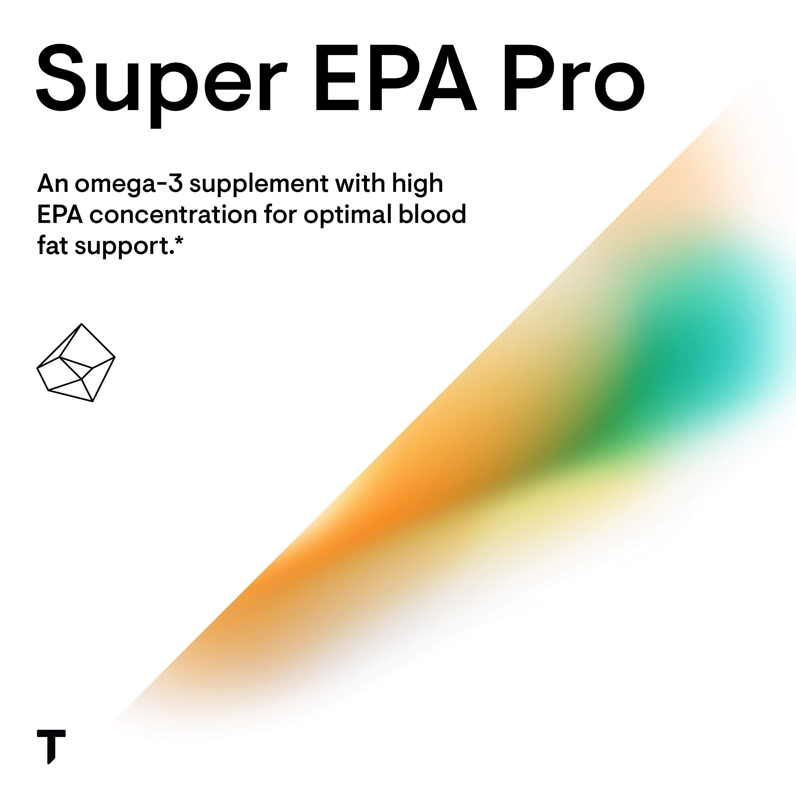 THORNE Super EPA Pro - Omega-3 Fish Oil - Promotes Blood Lipid Support - 1300mg EPA & 200mg DHA - 120 Gelcaps