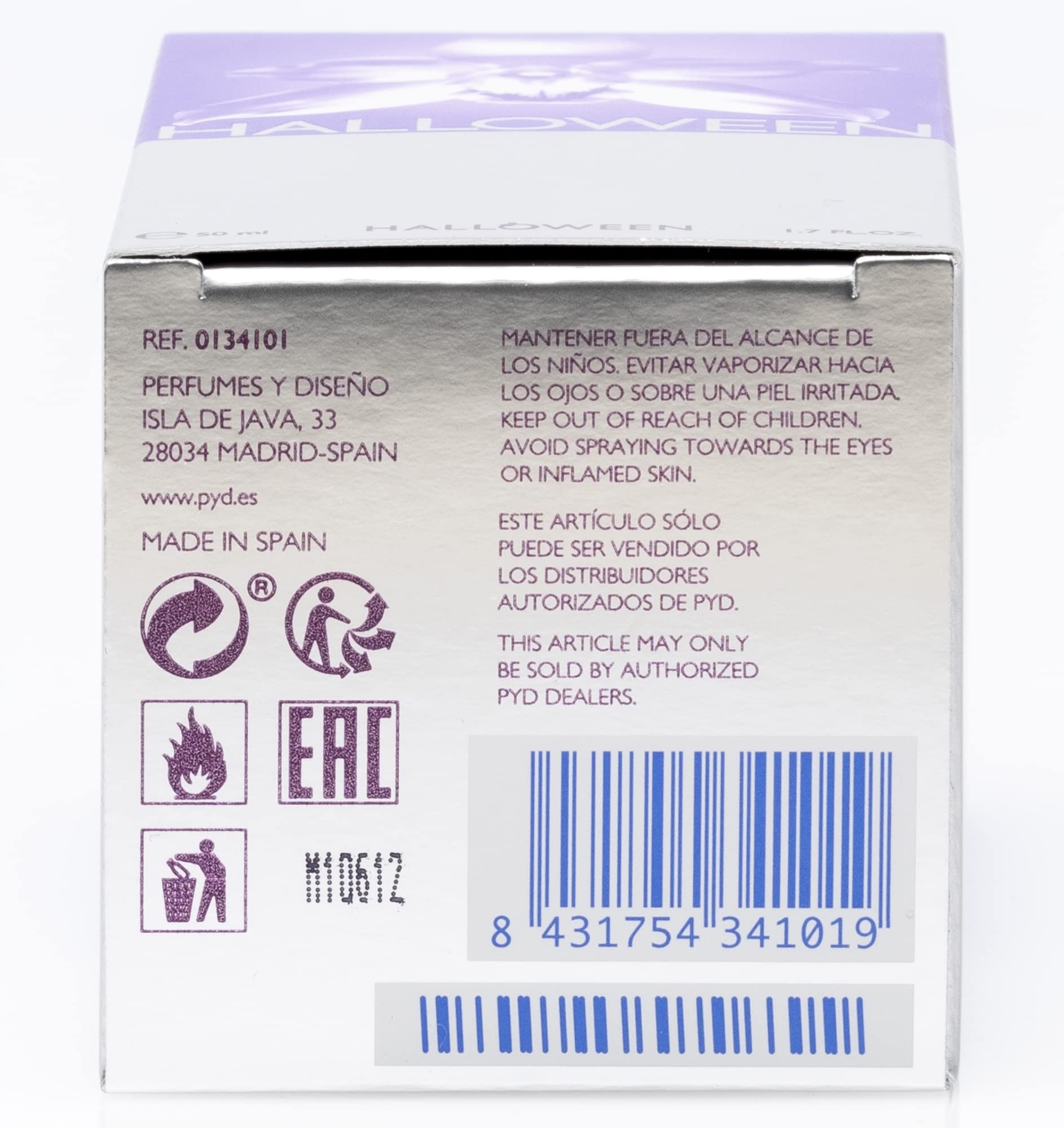 Halloween Women Eau De Toilette Spray by J. Del Pozo, 1.7 Ounce