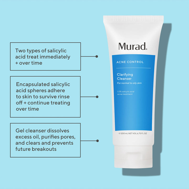 Murad Acne Clarifying Cleanser, Step 1 Cleanse/Tone, 6.75 fl oz (200 ml)