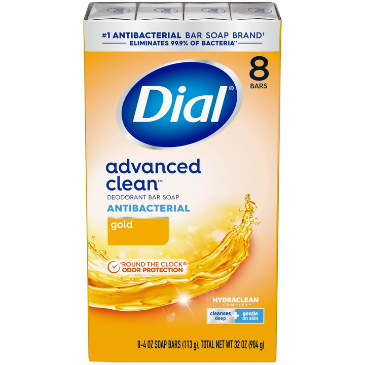 Dial Bar Gold Antibacterial Deodorant Soap, 4 oz ea 8 Count(Pack of 3)