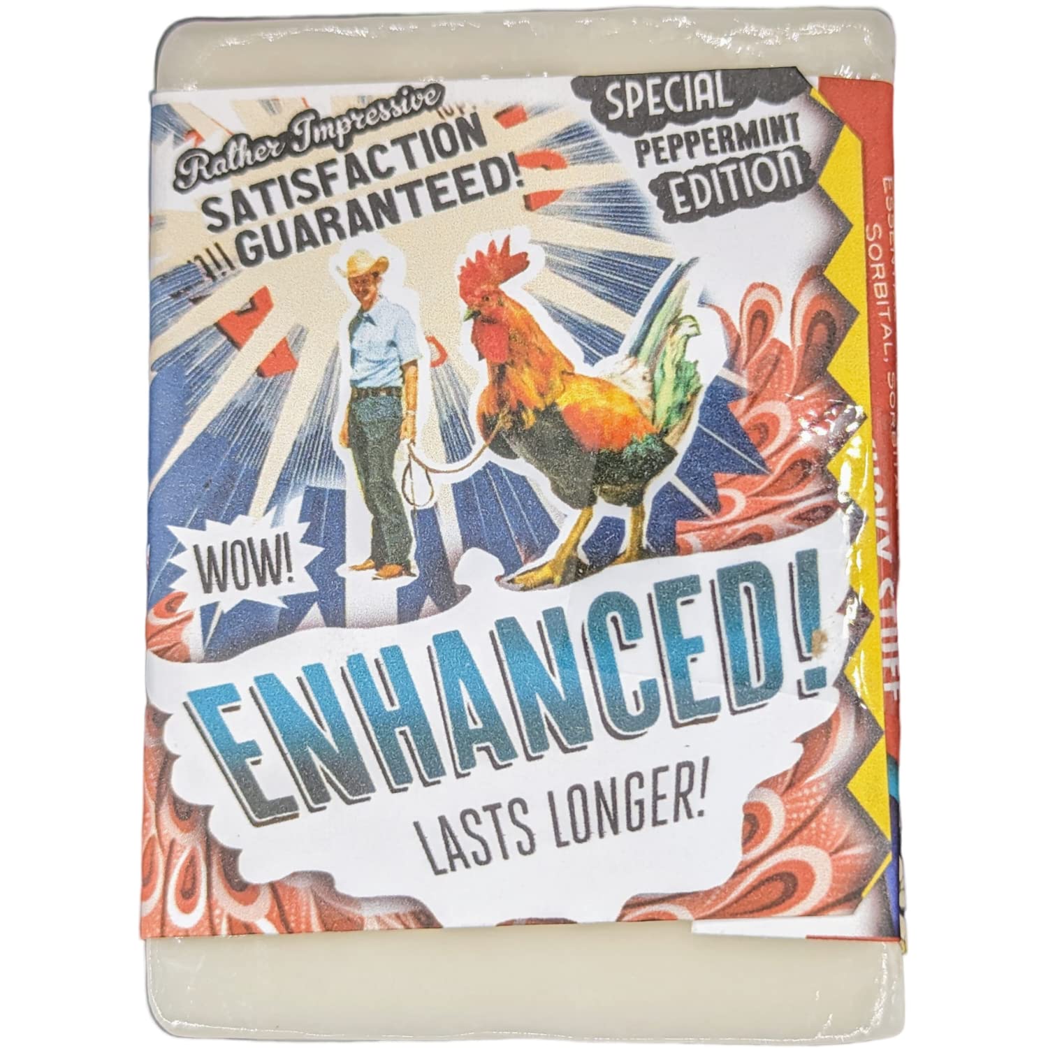 Super Cock All Natural Glycerin Bar Soap Peppermint Cocoa Butter