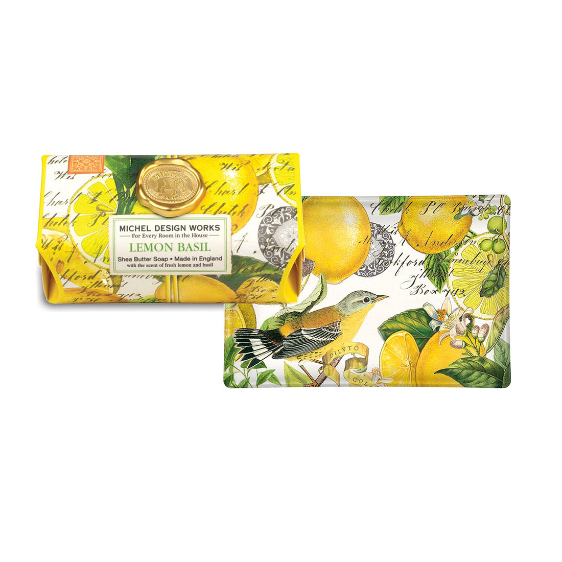 Michel Design Works Large Bath Soap Bar, Lemon Basil