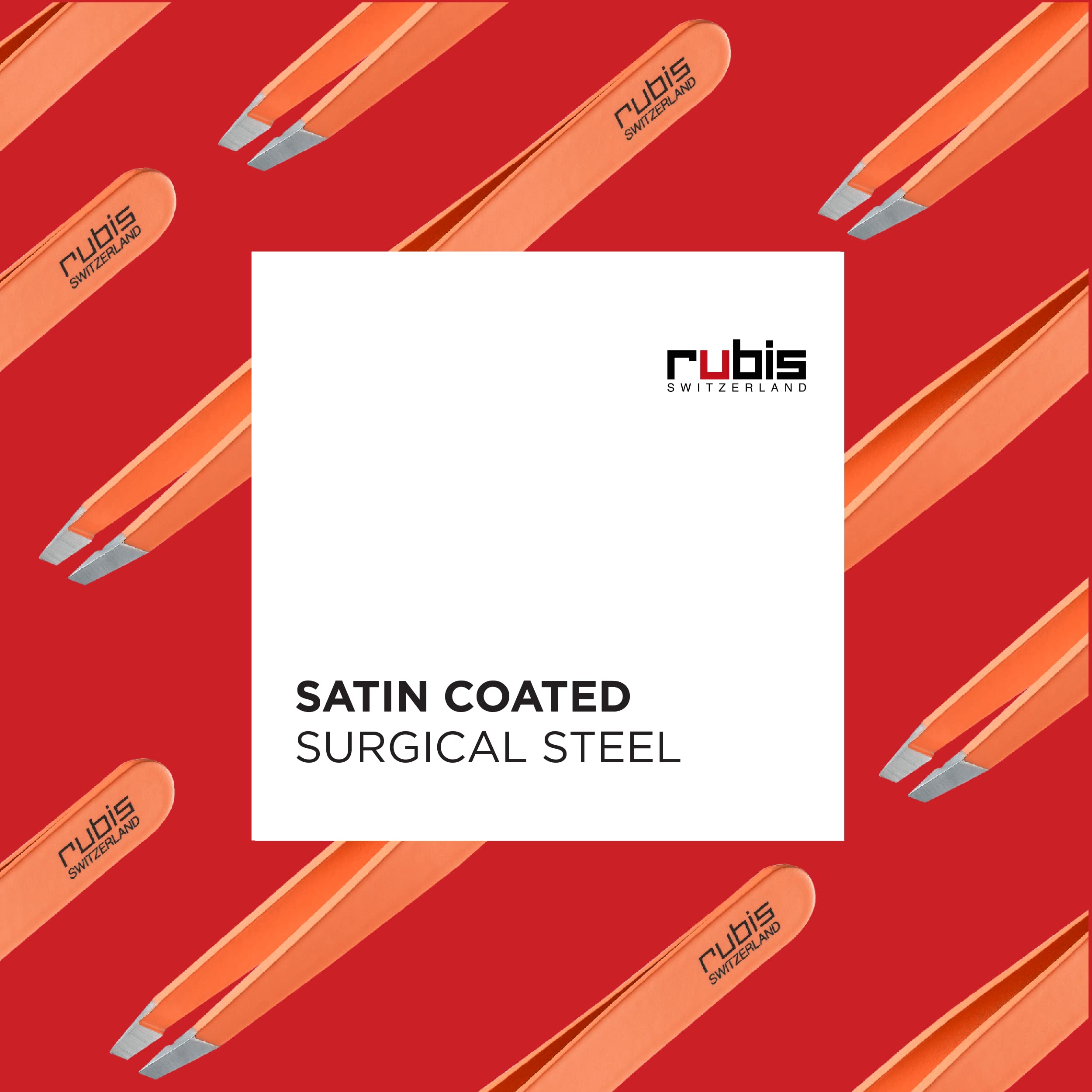 Rubis Tweezers Classic Satin Orange