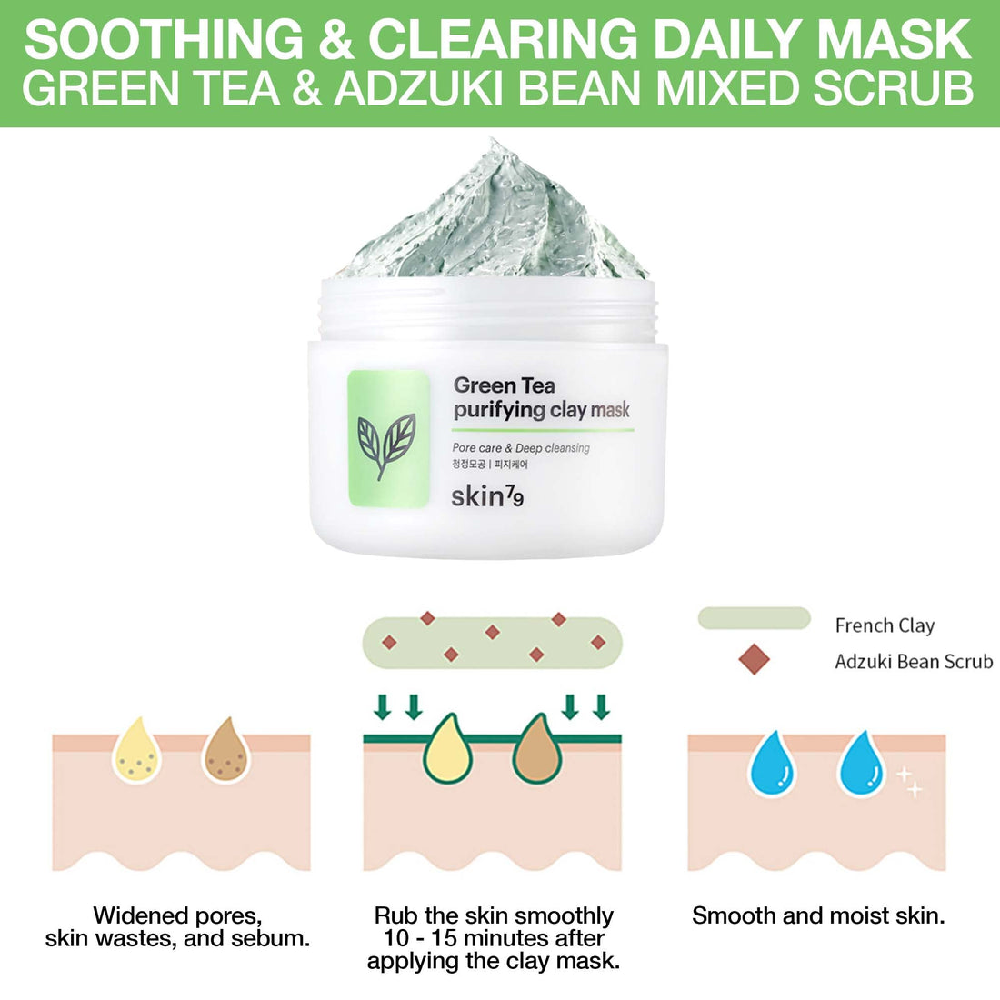 Skin79 Green Tea Purifying Clay Mask