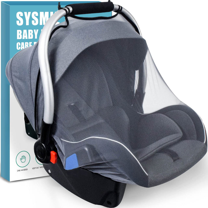 Mosquito Net for Baby Car Seats, Infant Stroller and Bassinets, Infant Car Seat Insect Mesh Net,Breathable,Easy Fitting, Portable Durable & Long Lasting Insect Netting (Gray)…