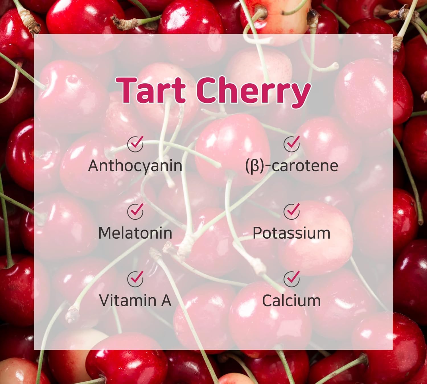 Mippeum Tart Cherry Collagen Jelly Stick 20g * 15 Stick 1,600mg Low Molecular Fish Collagen