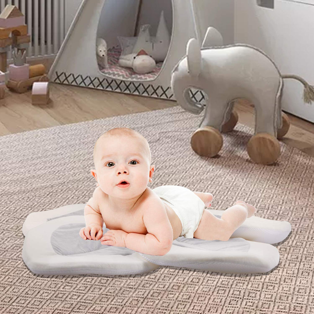 Baby Bath - Flower Baby Bath Pad Infant Bathtub Mat for Bathtub Tub Sink - Gray2