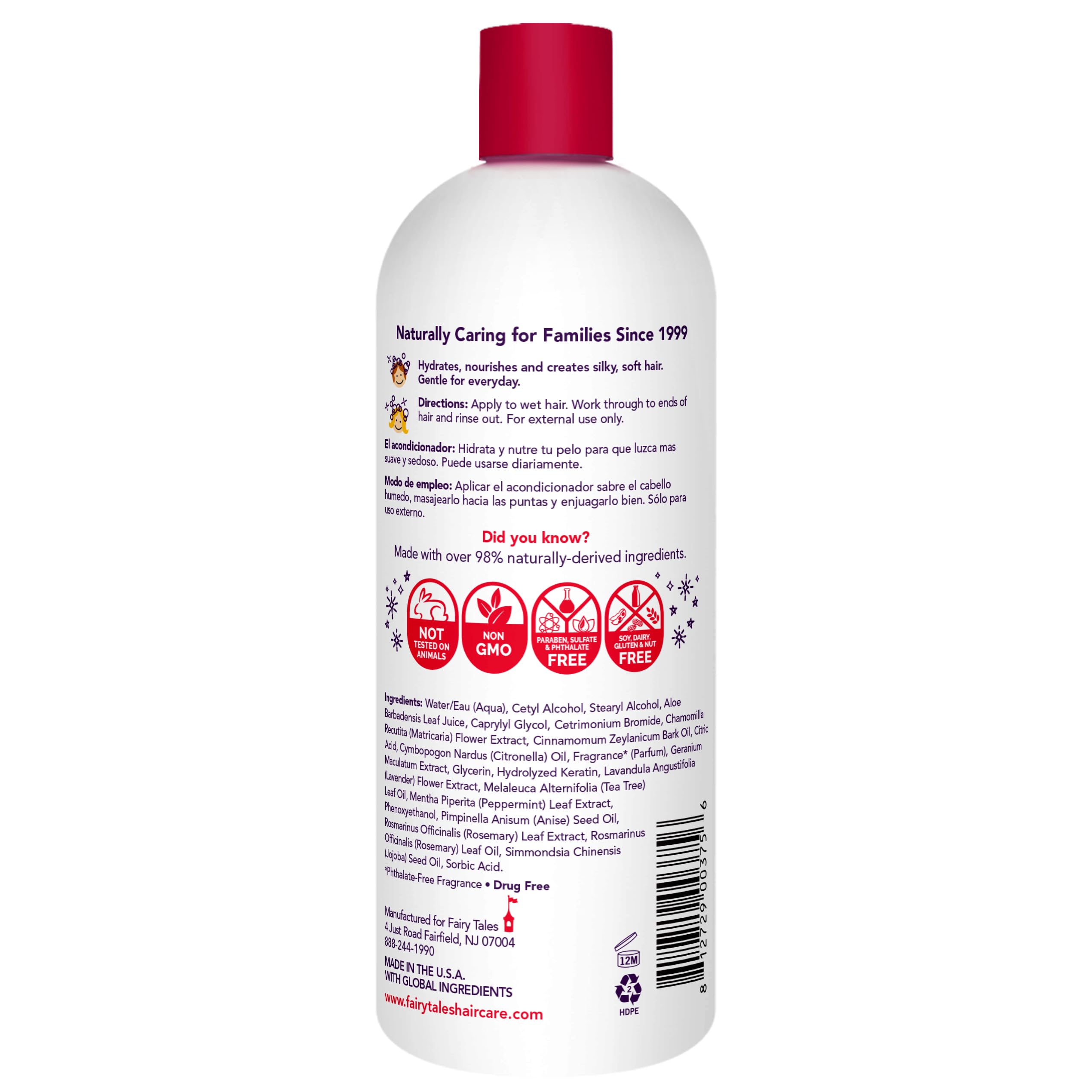 Fairy Tales Rosemary Repel Daily Kids Conditioner– Kids Like the Smell, Lice Do Not, 32 fl oz. (Pack of 1)