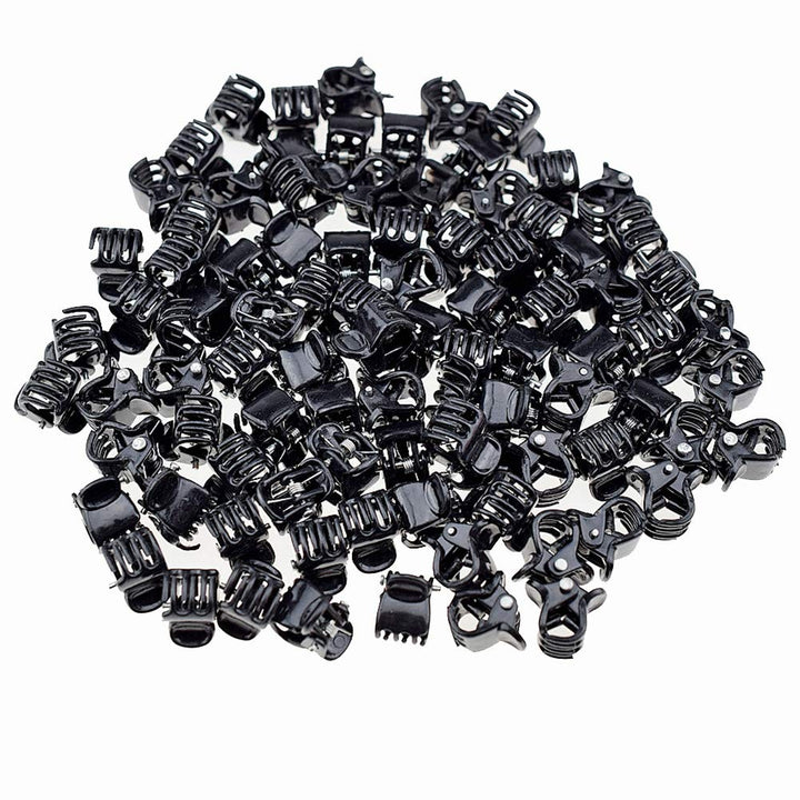 kolifu 100pc/pack 1cm Hair Claws Clip for Women Girls Plastic Mini Hairpin Hair Clip Clamp Hair Accessories Gifts (100pcs black) : 100pcs black