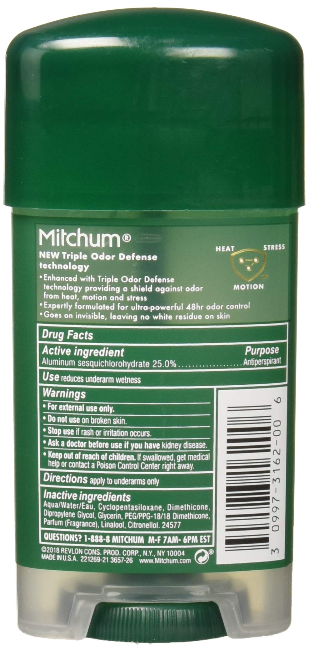 Mitchum Clear Gel Antiperspirant & Deodorant for Men-Super Sport-2.25 oz, 2 pack