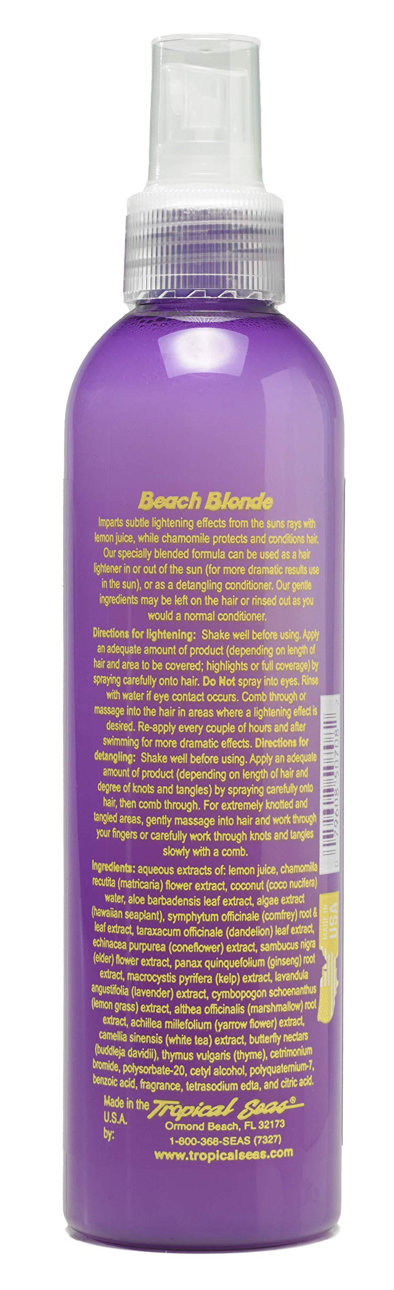 Gnarly Head Biodegradable Beach Blonde Gentle Lightening Spray Vegan Friendly