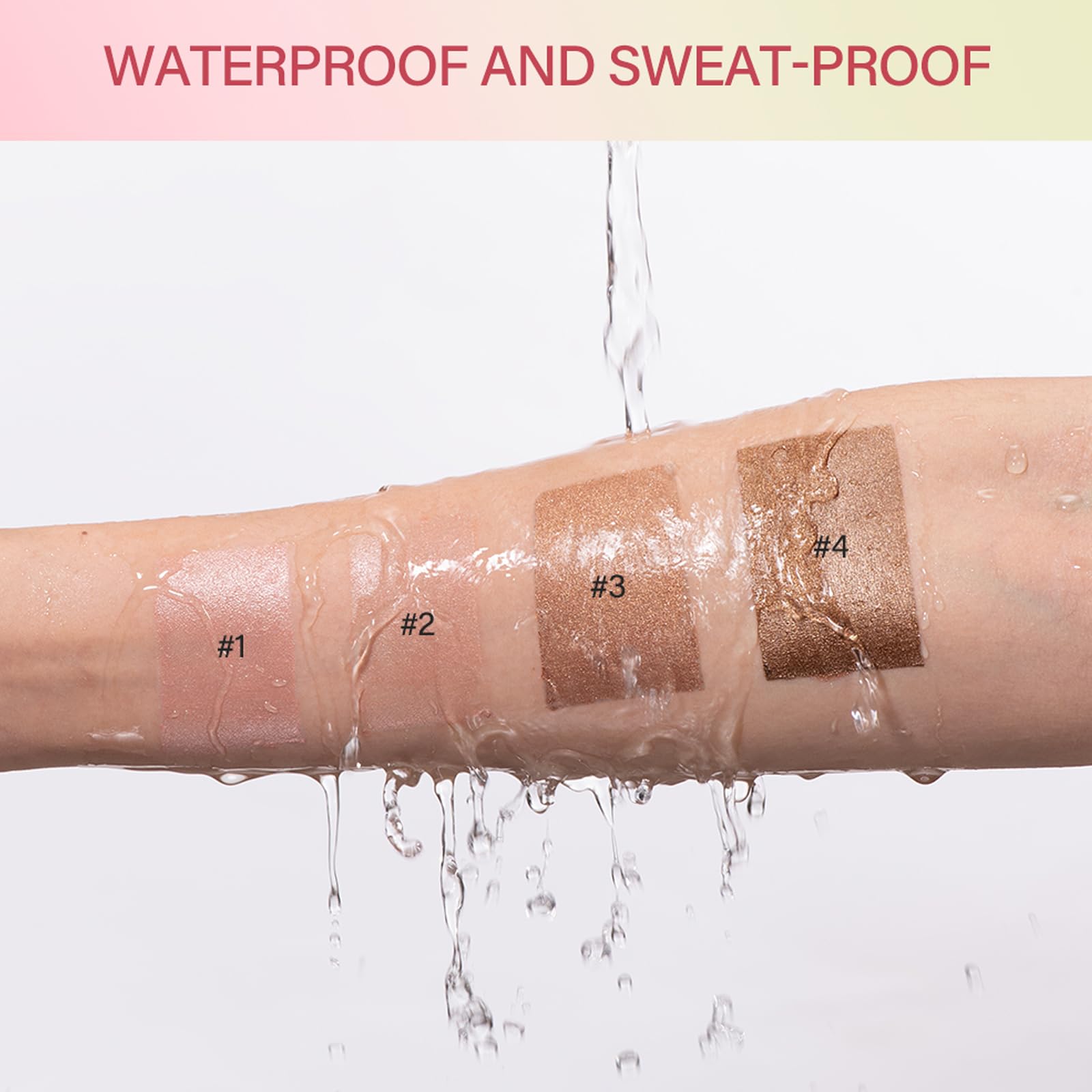 MEICOLY Cream Bronzer Stick, Natural Highlight Contour Makeup,Face Highlighter Stick,Contour Stick Facial Contouring Stick,Buildable Face Bronzer Face Shaping,Waterproof,02 Soft Glow