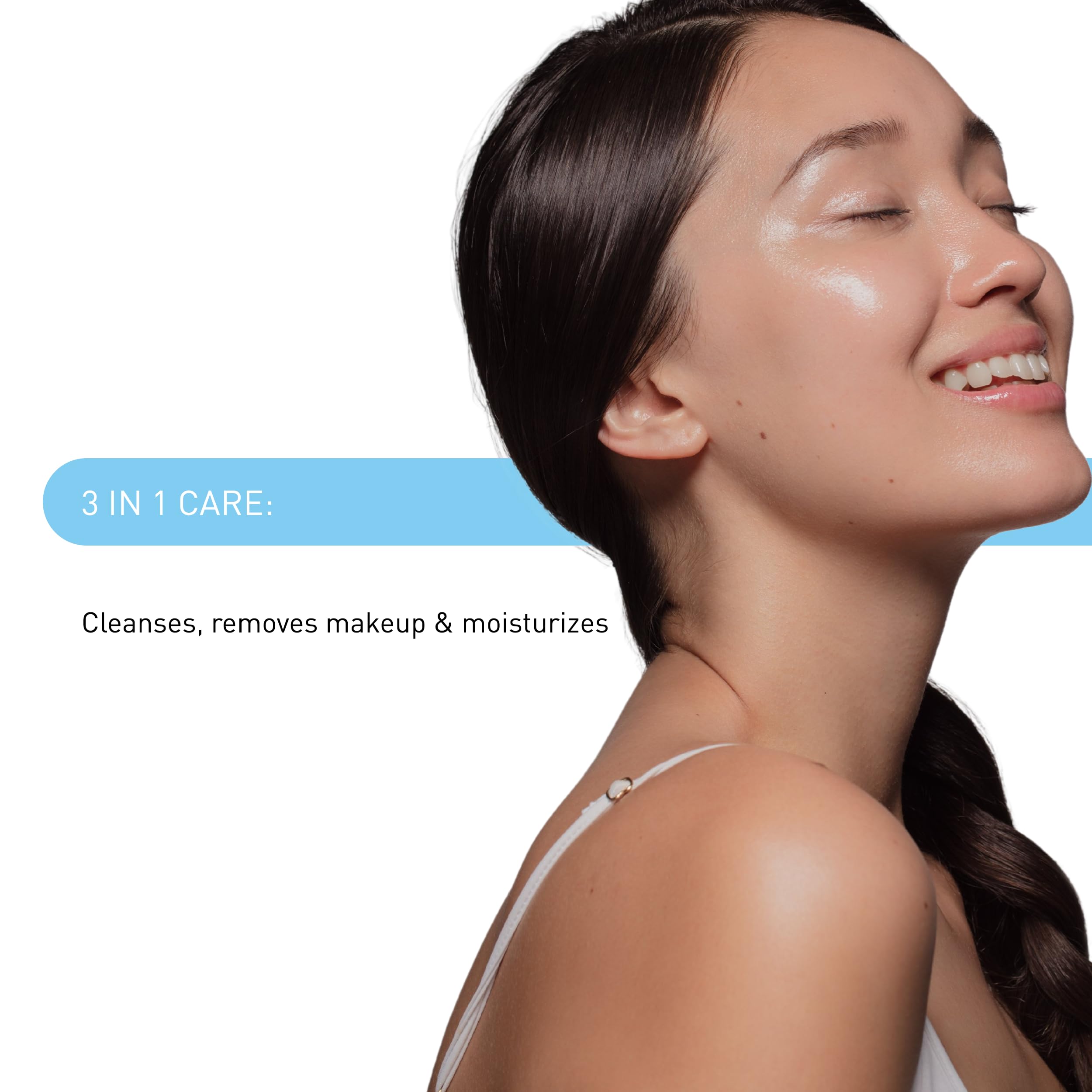 Embryolisse Gentle Waterproof Make-up Remover Milk, 4-in-1 Hydrating Facial Cleanser for Sensitive Skin with Aloe Vera & Shea Butter, 6.76 Fl Oz