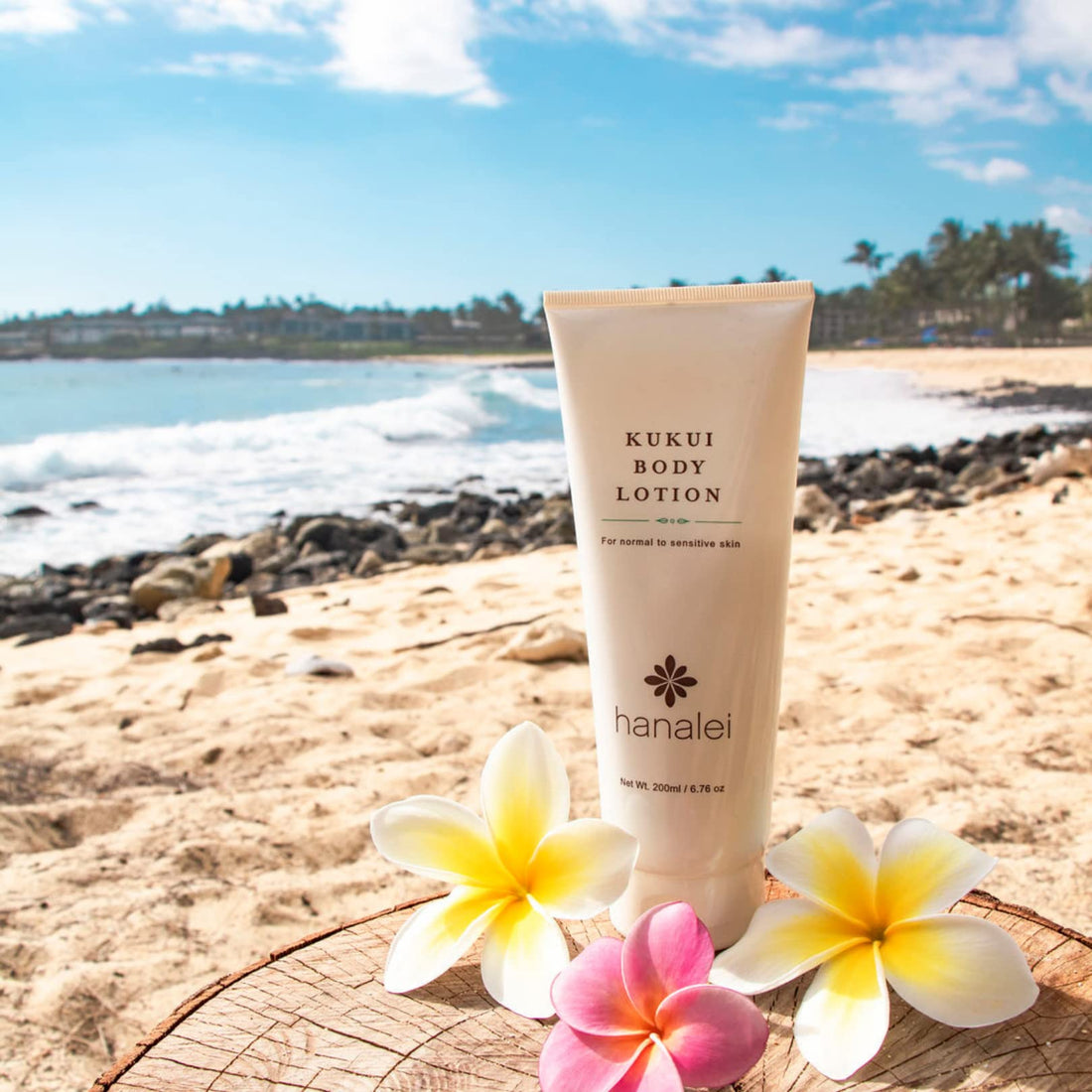 Hanalei Cruelty-Free Kukui Oil Body Lotion – Paraben-Free, Dye-Free Moisturizer with Kukui Nut Oil, Shea Butter & Jojoba Oil for Hydrated, Soft, Nourished Skin – Travel-Friendly Size 80 ml