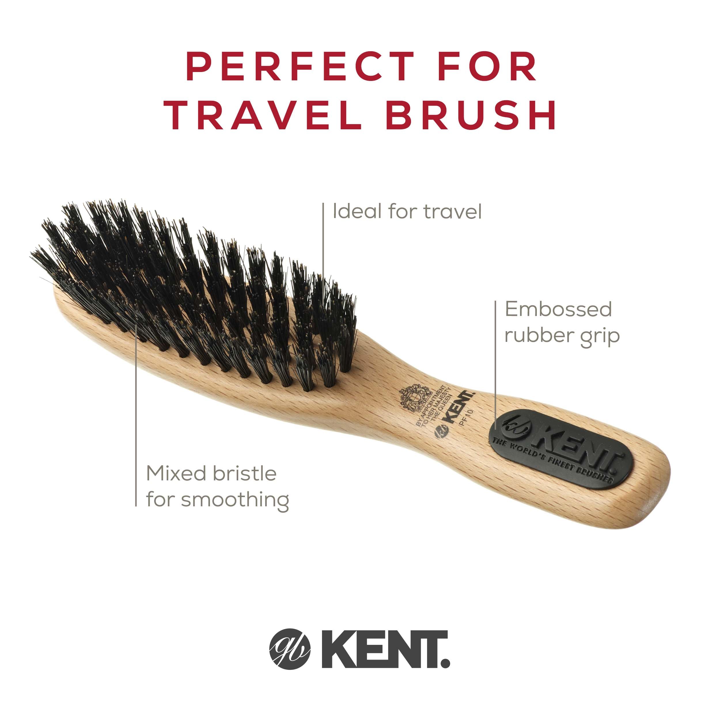 Kent PF10 Small Pure Bristle Radial Brush