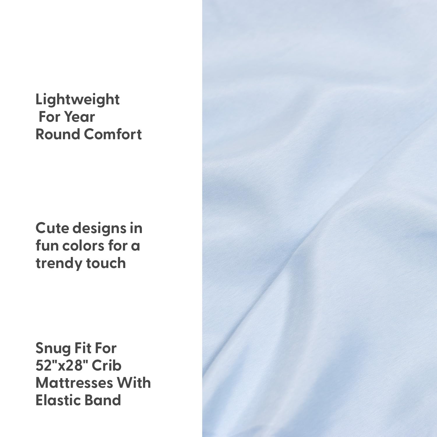 The Peanutshell 4-Pack Fitted Crib Sheet Set - Super Soft & Breathable Baby Girl or Boy Crib Sheets, Nursery Decor, Fit for Standard Crib Mattress Sheet - Nautical