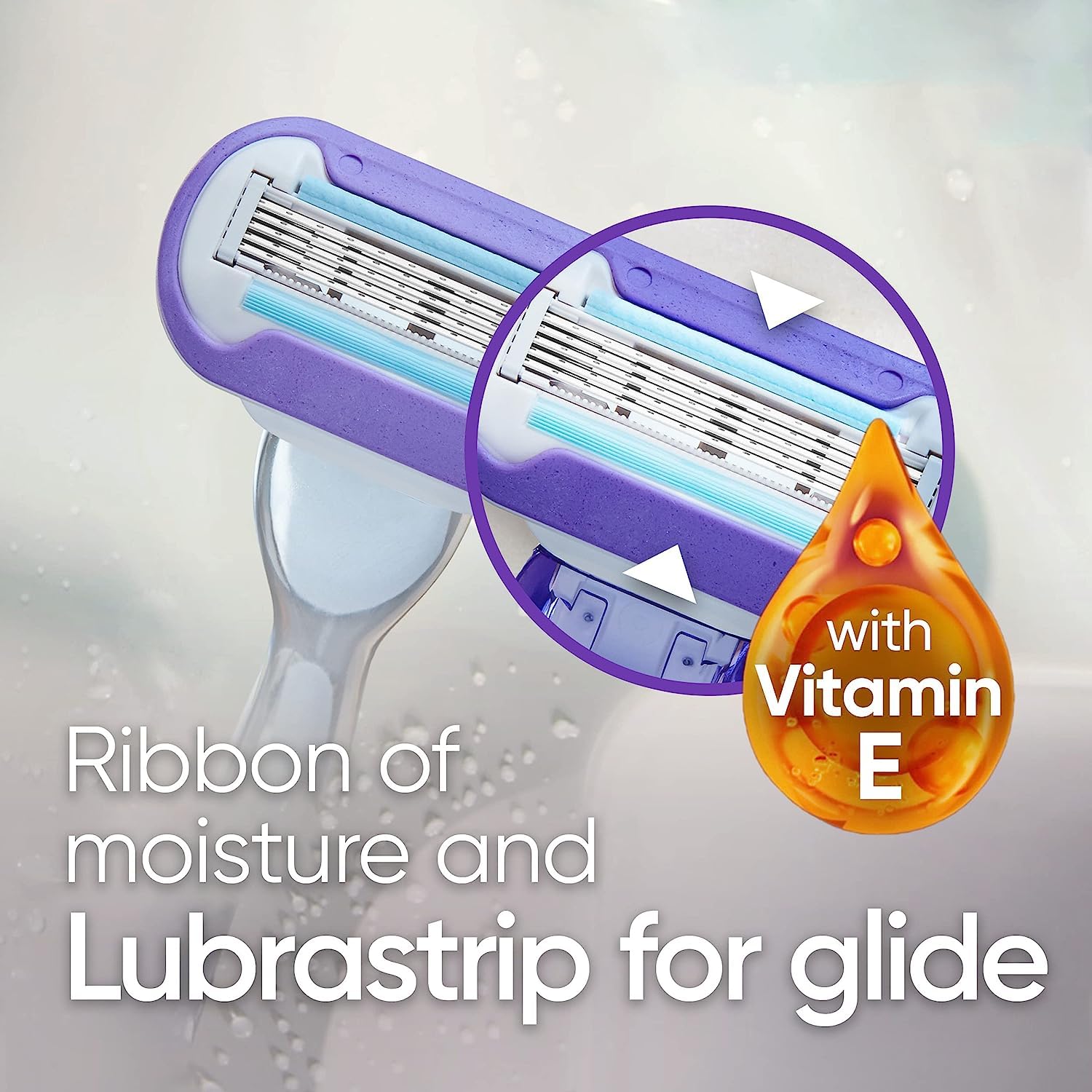 Gillette Venus Women's Razor Blade Refills, Swirl, 4 Count, Womens Razors / Blades