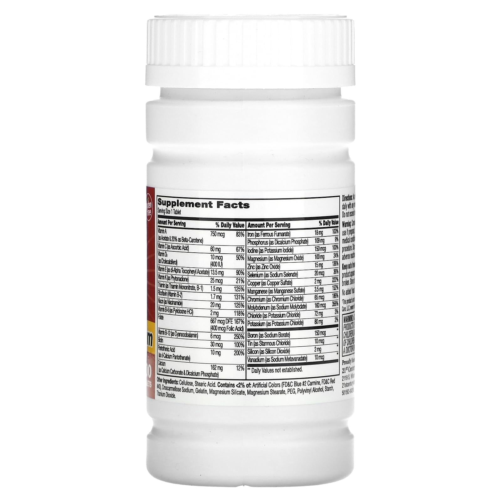 21st Century One Daily Maximum 100 Tabs