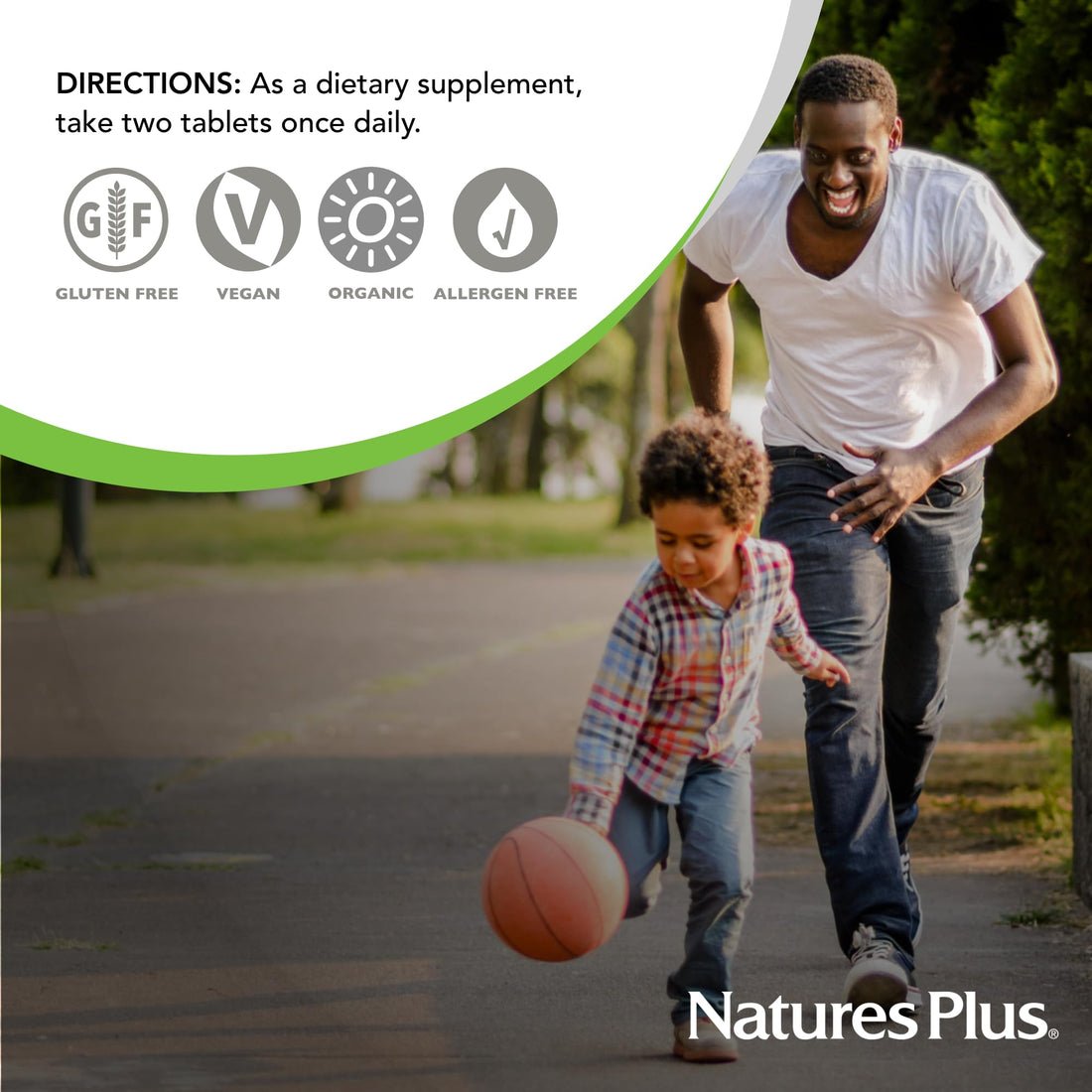 Natures Plus Ultra Juice Green Multivitamin - 90 Vegetarian Tablets, Bilayered - Multinutrients - Whole Green Foods & Global Algae - Non-GMO, Organic, Gluten-Free - 45 Servings