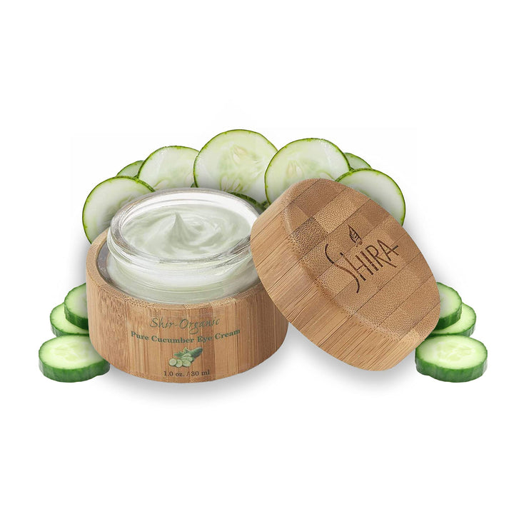 Shir-Organic Pure Cucumber Eye Cream For Dark Circles, Eye Puffiness, Wrinkles, Anti Aging Eye Cream (30 ML)