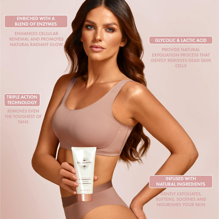 Bellamianta Triple Action Glycolic Body Scrub, 6.76 oz, I0110312
