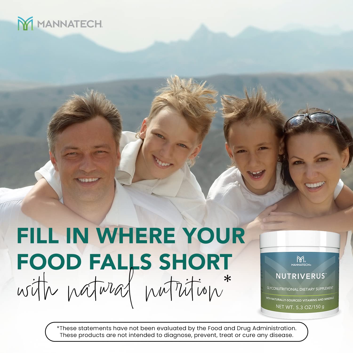 NutriVerus Glyconutritional Supplement, 5.3oz/150g with Naturally Sourced Vitamin A, Vitamin C, Vitamin B Complex and Vitamin D. Rich in Antioxidants Supplement and Promotes Immune Support Supplement