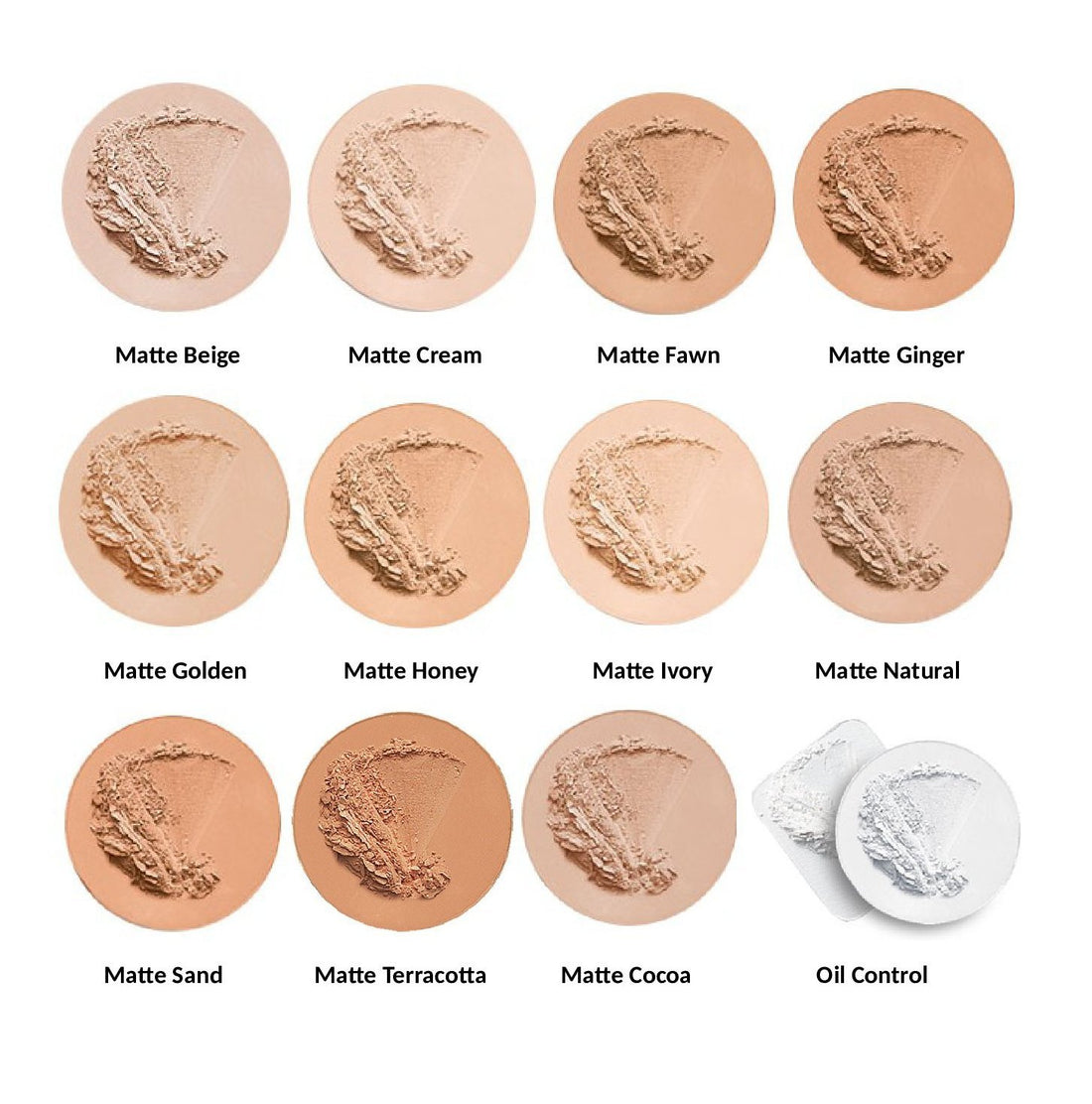 Matte Beige : Jolie Shine Absorbing Oil Free Pressed Powder - Matte Finish (Matte Beige)