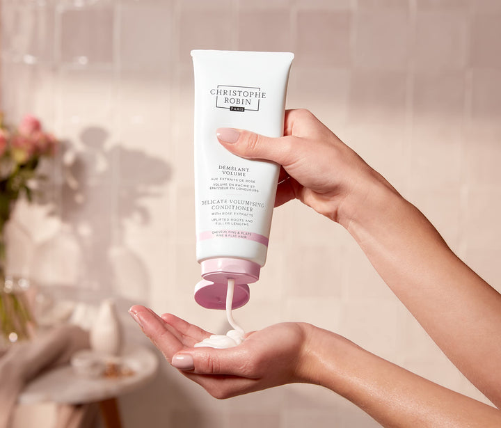 Christophe Robin Delicate Volumizing Conditioner With Rose Extracts for Thin, Fine, and Flat Hair 6.7 fl. oz