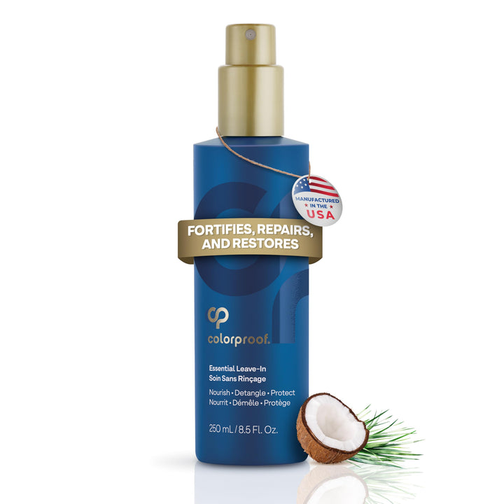 Colorproof Leave-In Treatment Spray 8.5 Fl. Oz. Heat Protection Spray for Hair, Smoothing and Detangling Spray with Color Protection, Coconut & Lemongrass Scent