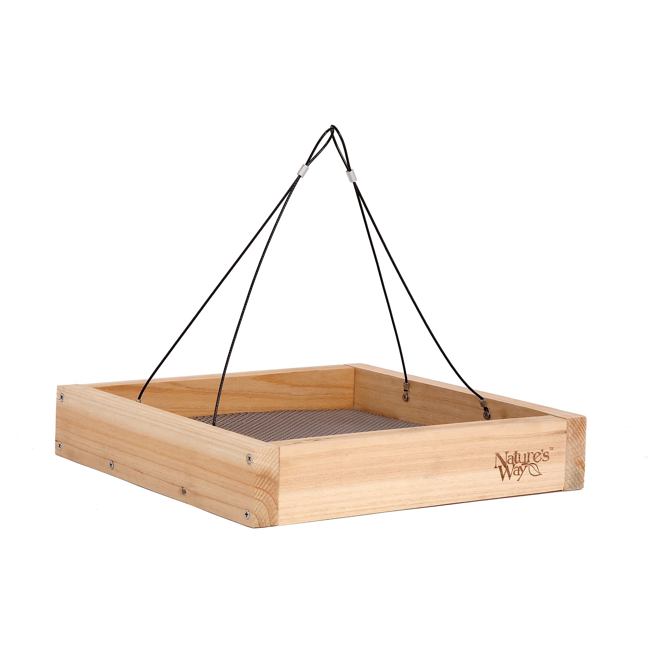 Nature's Way Bird Products CWF3 Cedar Platform Tray Bird Feeder 12 x 12