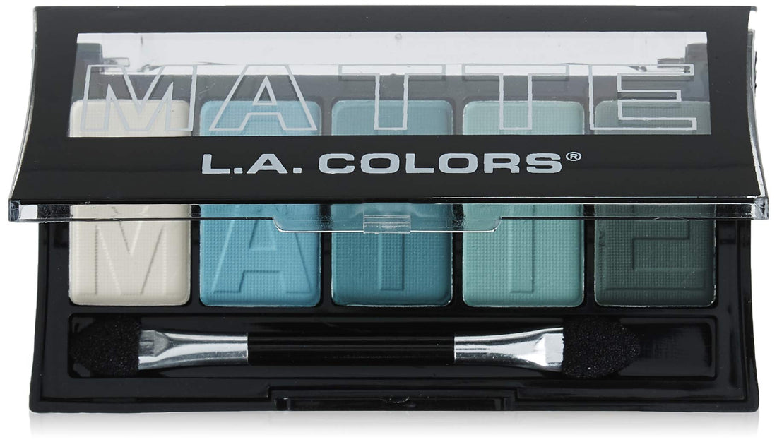 LA COLOR 5 COLOR MATTE EYESHADOW (Teal Argyle) by LA Color