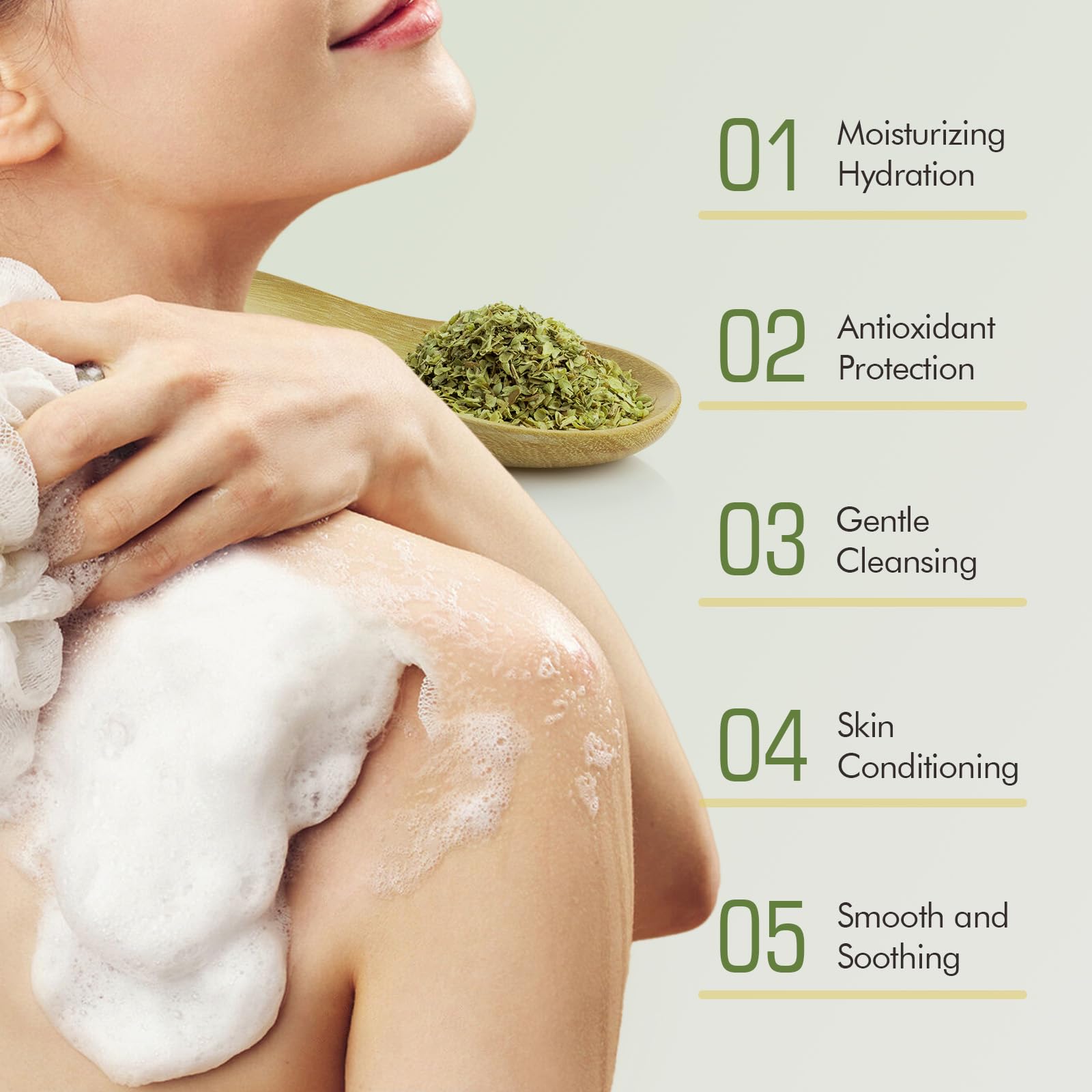 PALFICAB Green Tea Soap Bar, Natural Bath Soap with Tea Leaves, Coconut Oil, Shea Butter, Homemade - Vegan Bar Soap with Cold Pressed For Face and Body, Help Moisturizing Soften Dry Skin, 2 Bars