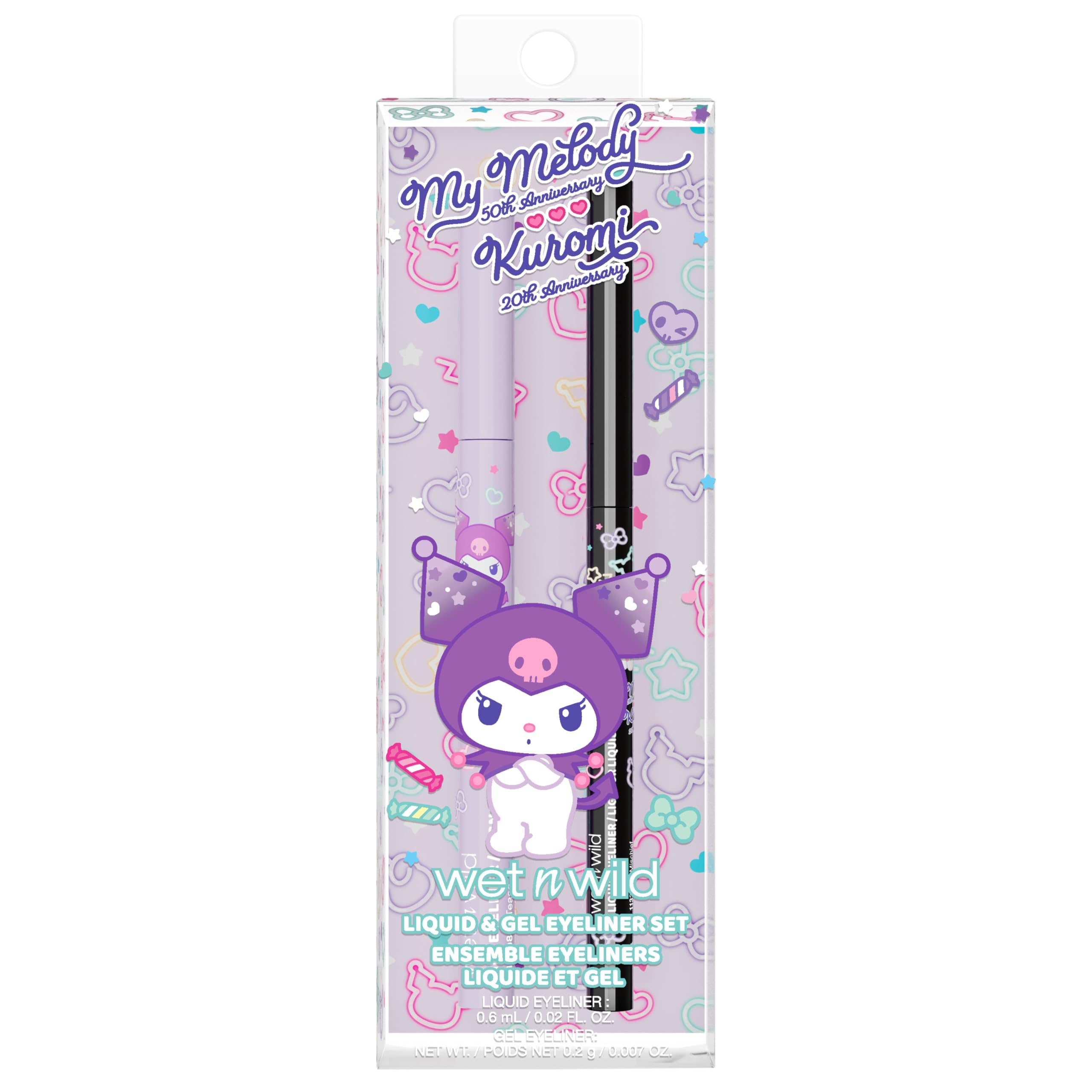 wet n wild My Melody and Kuromi Liquid And Gel Eyeliner Set - Twisted Cute