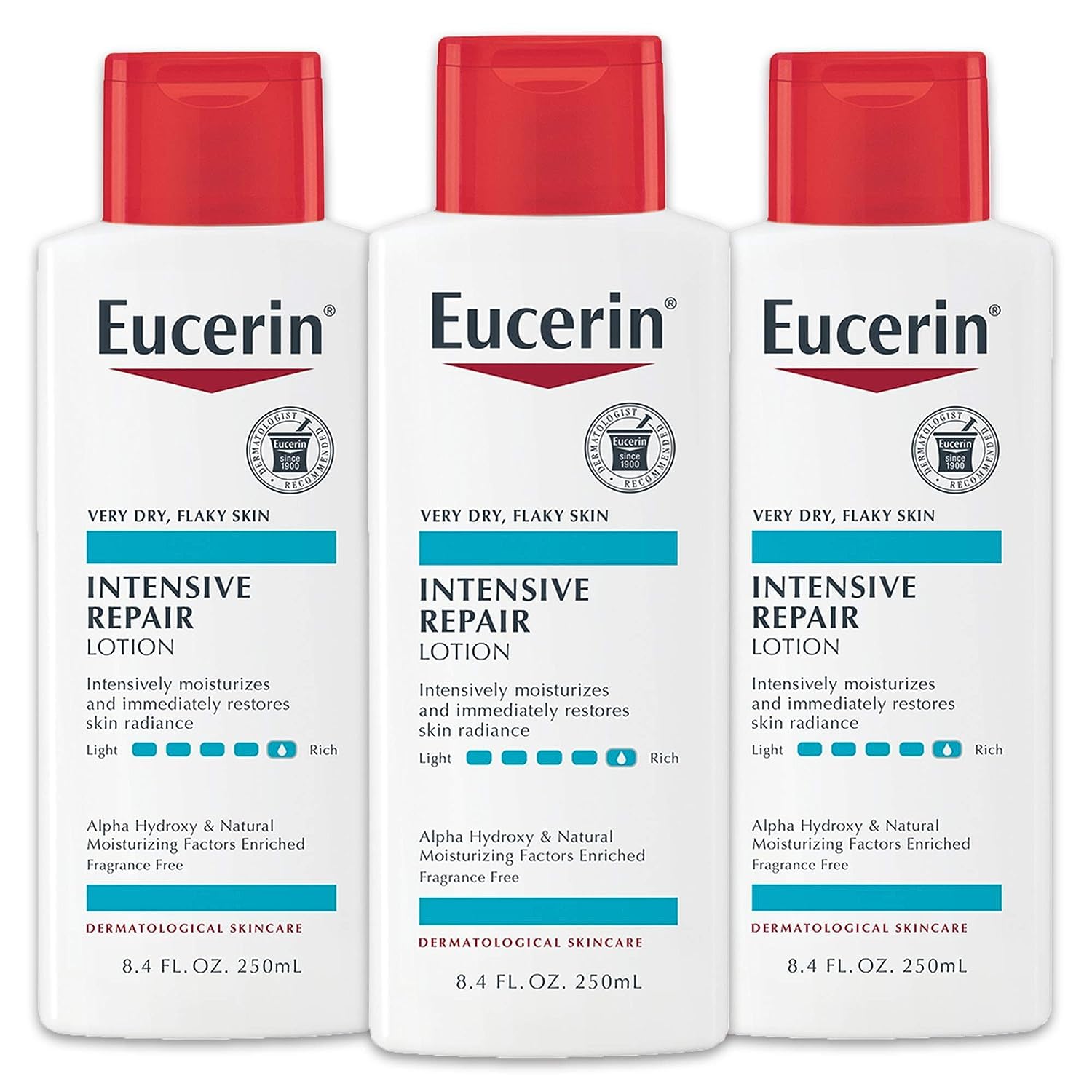 Eucerin Intensive Repair Body Lotion, Lotion for Very Dry Skin, 8.4 Fl Oz Bottle