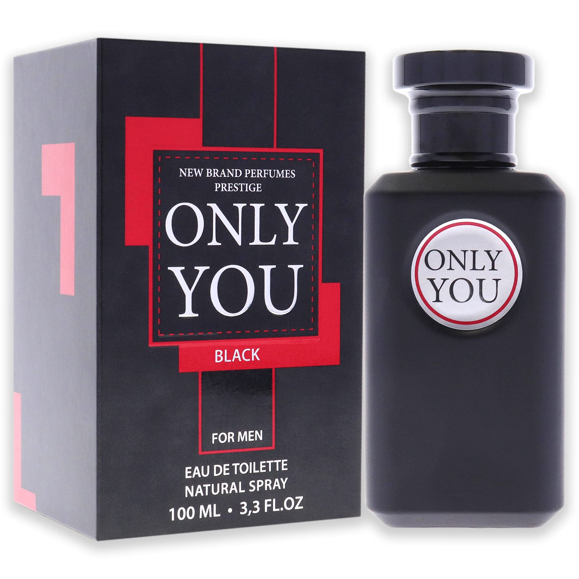 NEW BRAND PERFUMES Edt only you black (m) 100 ml spr, 3.30 Fl Oz