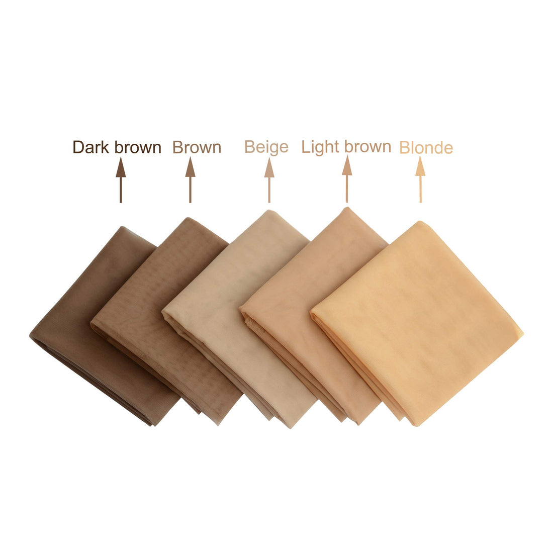 1/4 yard Swiss Lace Net for Making Lace Wig Caps or Lace Closure Foundation Caps Wig Accessories (Light Brown)