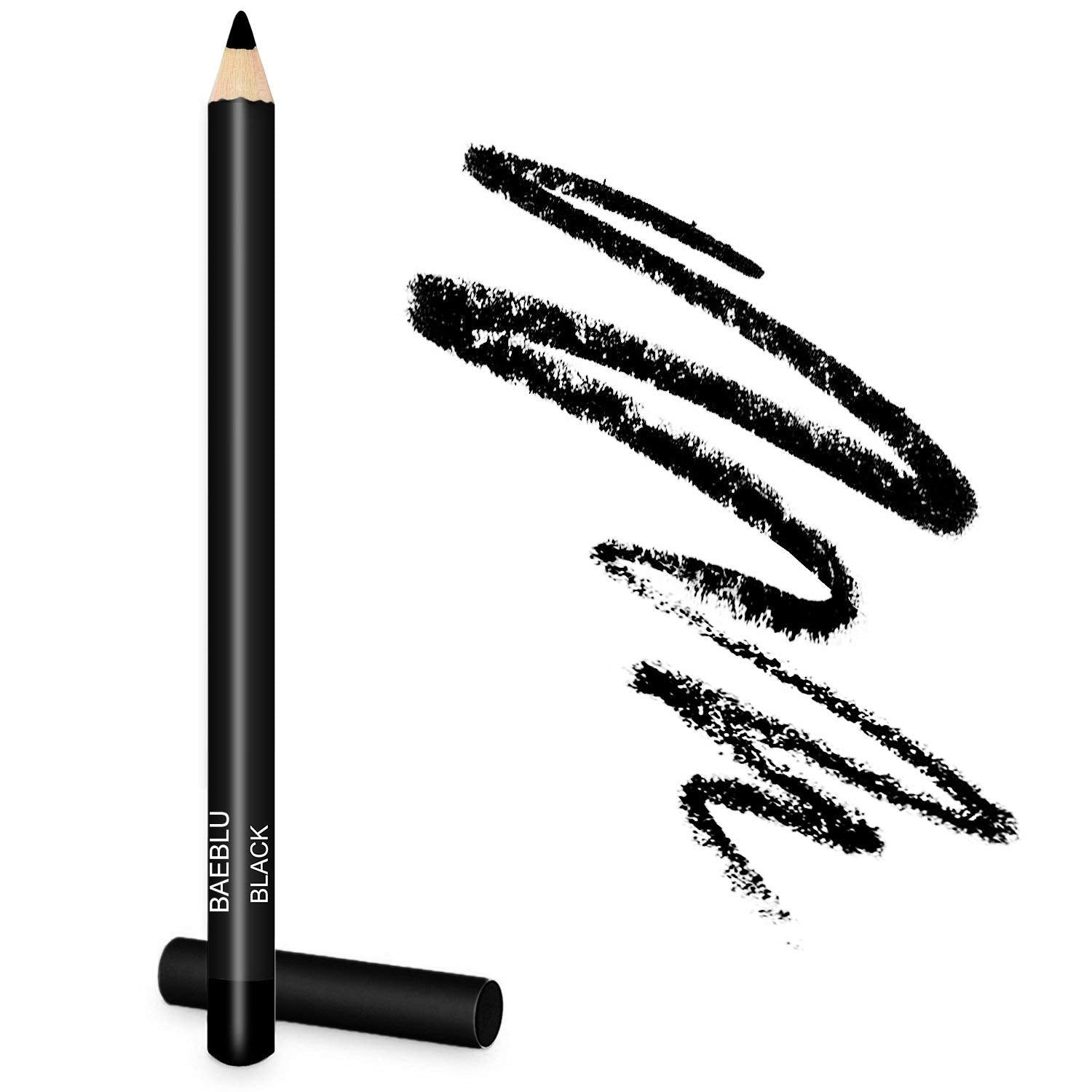Best Natural Vegan Eyeliner Pencil by BaeBlu, Black