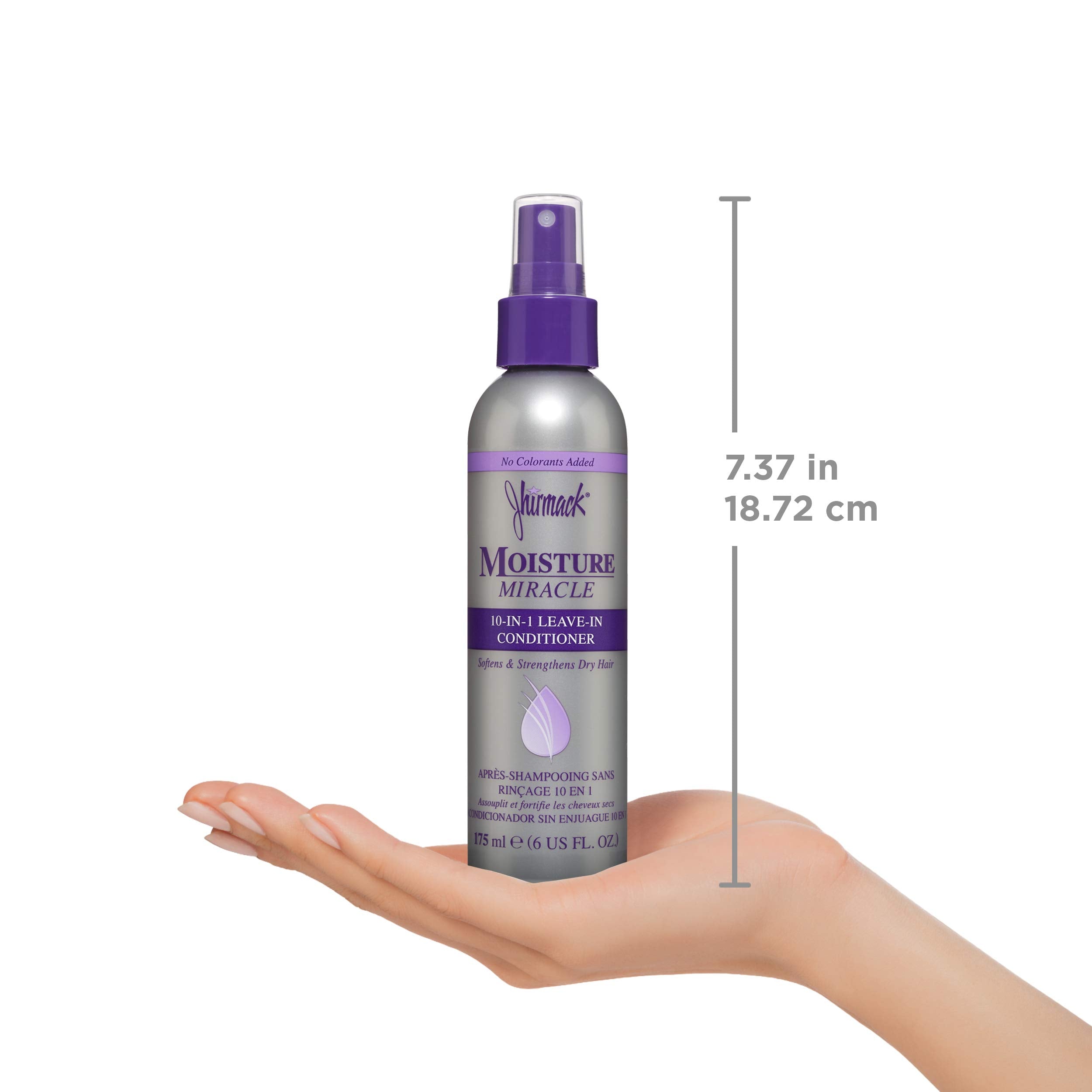 jhirmack 10-in-1 Leave-In Conditioner Spray | Heat Protectant | Detangles, Softens, Repairs & Adds Shine | Made with Vitamin E & B5 | Set of 2