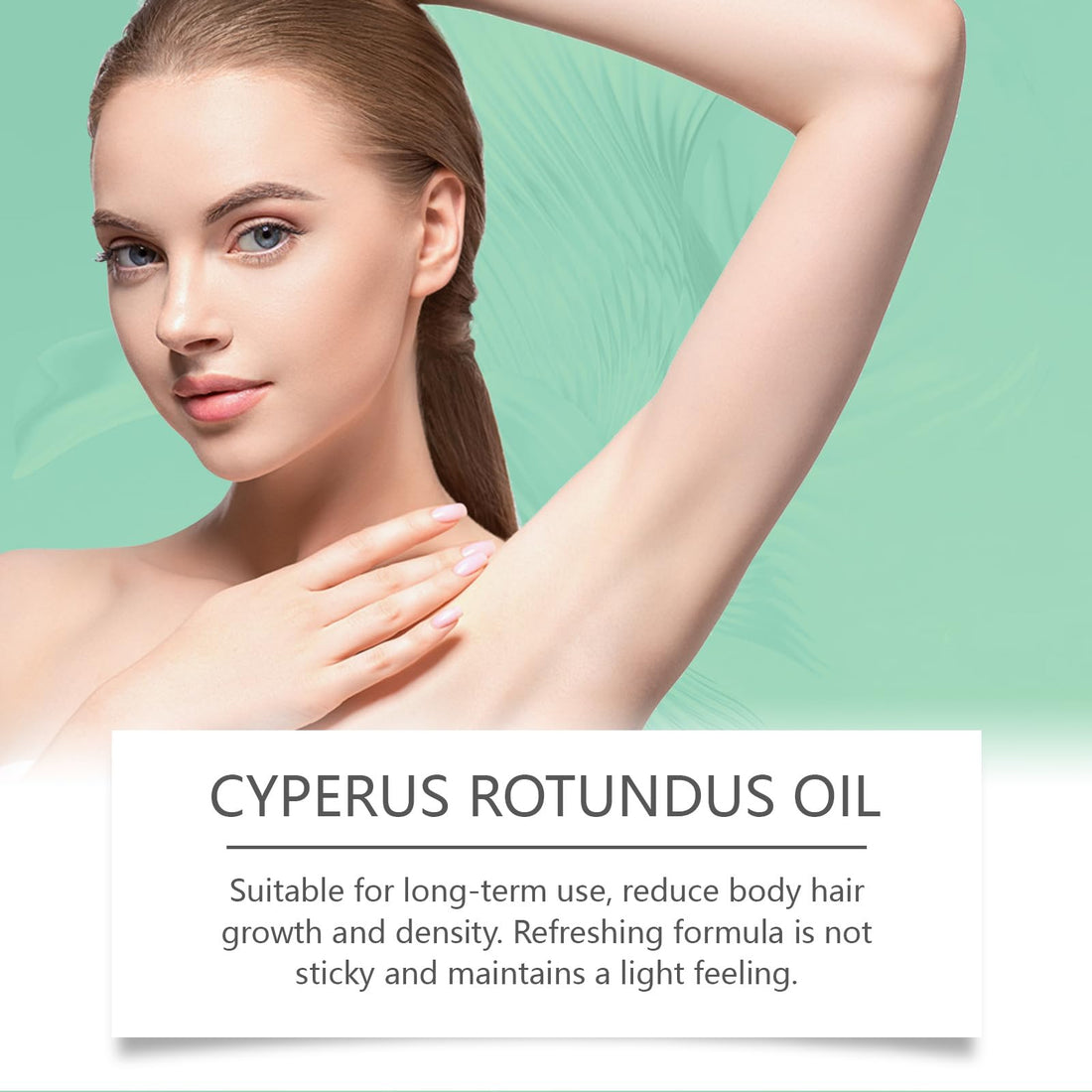 2PCS Cyperus Rotundus Oil, Cyprus Oil Natural Nut Grass Oil for Reducing Body Hair Growth, Cyperus Rotundus Oil Organic, Reducing Body Hair Growth, Smooth Skin & Hair Removal, Moisturizing & Soothing