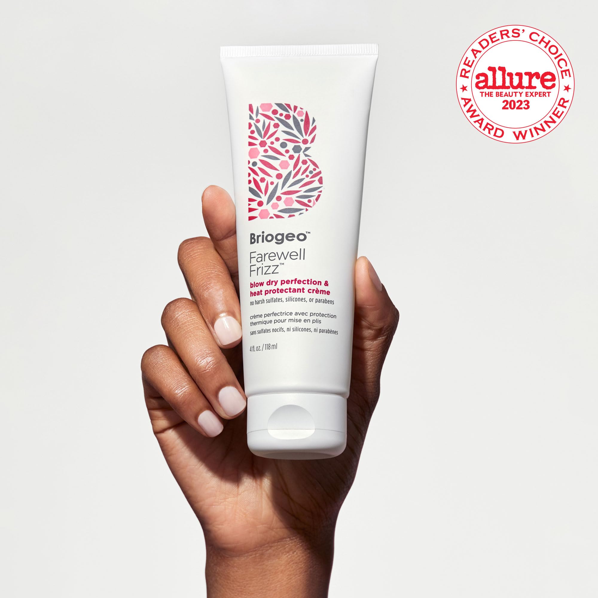 Briogeo Farewell Frizz Blow Dry Perfection & Heat Protectant Cream By for Unisex - 4 Ounce Cream, 4 Ounce