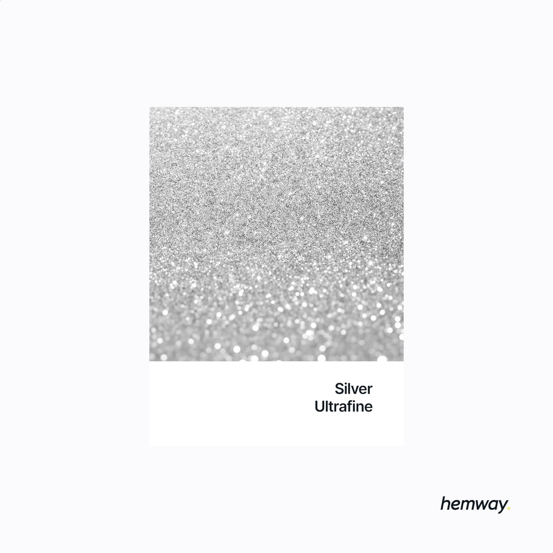Hemway Silver Premium Glitter Multi Purpose Dust Powder 100g / 3.5oz for use with Arts & Crafts Wine Glass Decoration Weddings Cards Flowers Cosmetic Face Eye Body Nails Skin Hair