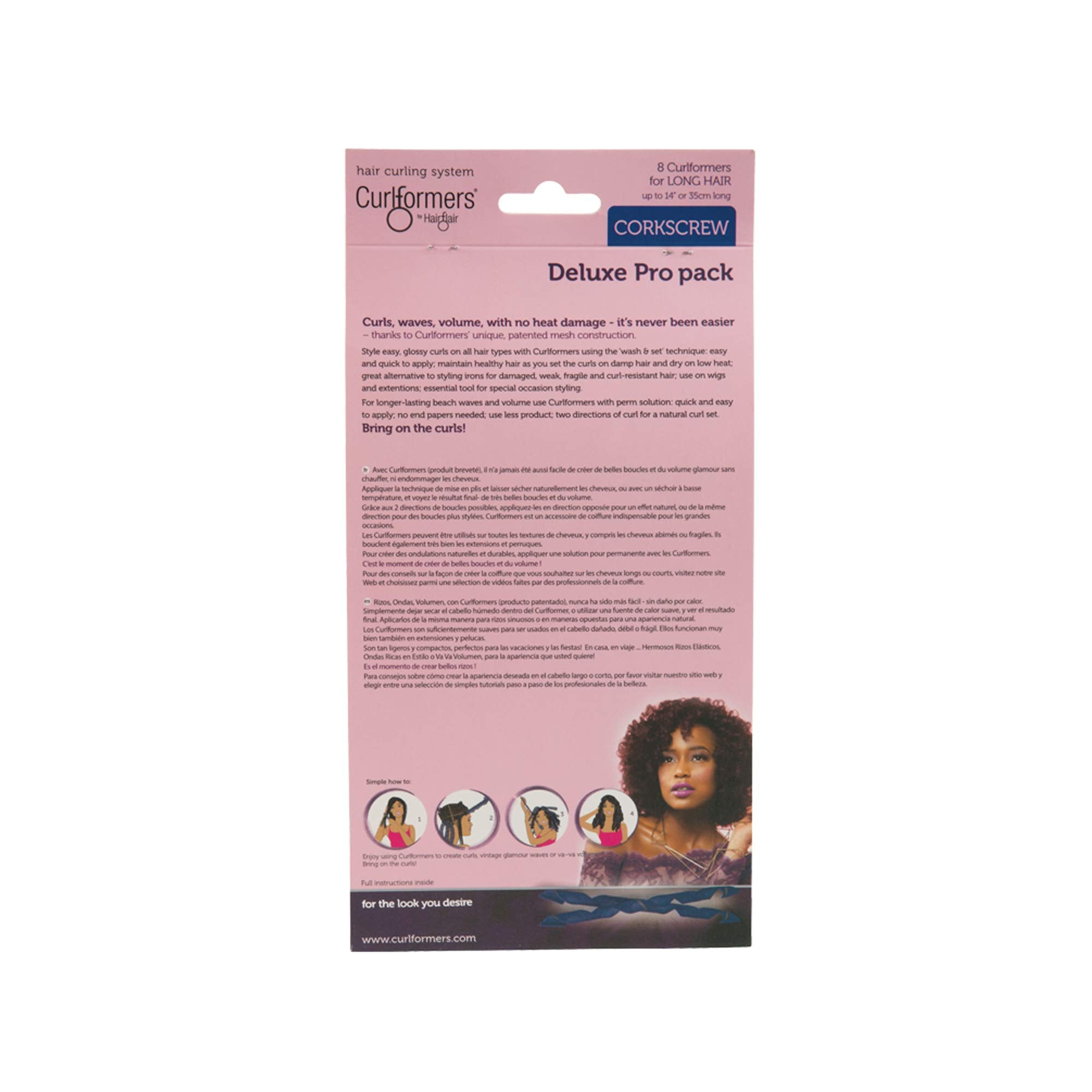 Curlformers Deluxe Range Top Up Pack Corkscrew Curls For Long Hair