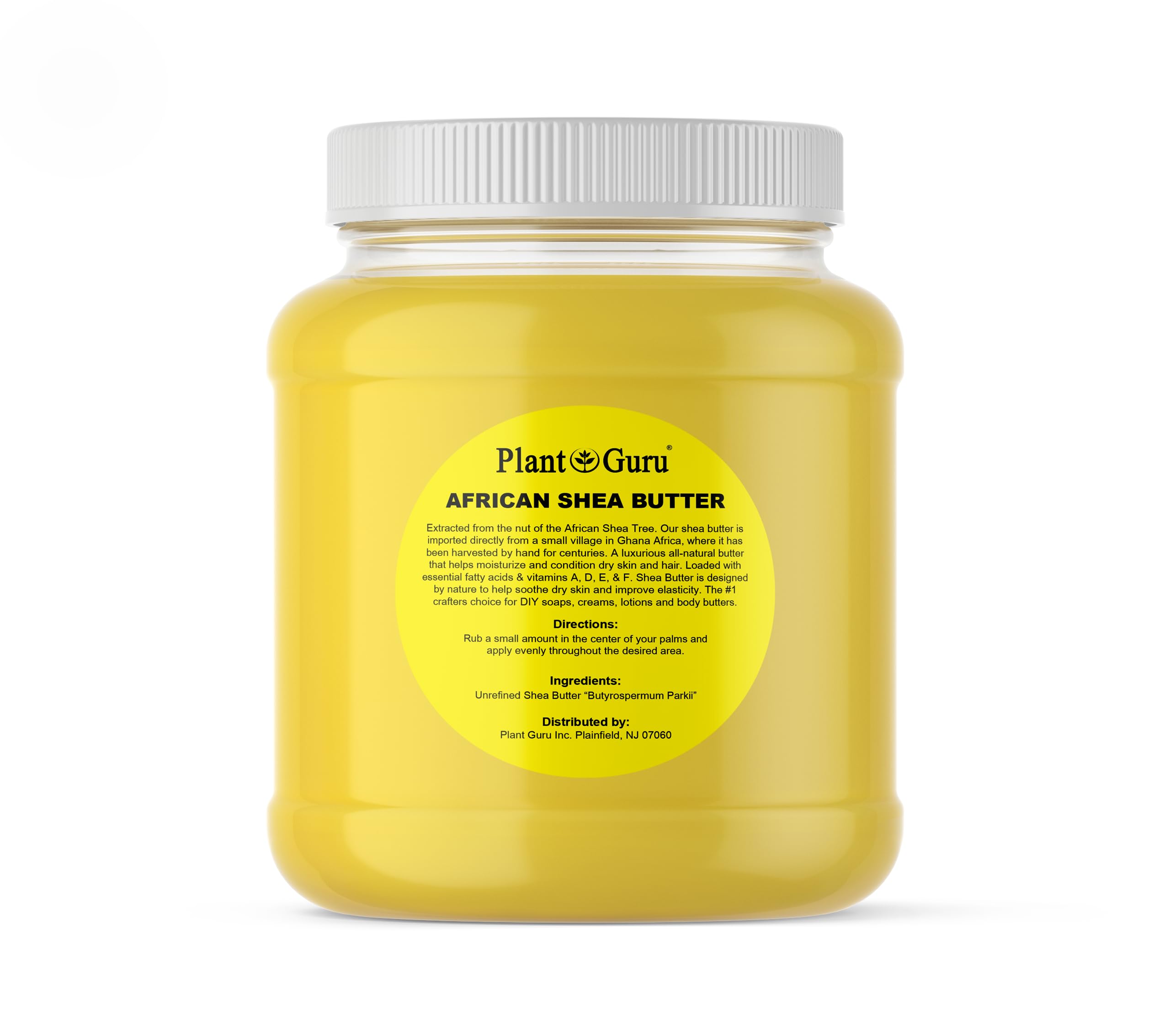 Raw African Shea Butter 3 lbs. Bulk 100% Pure Natural Unrefined YELLOW Grade A - Ideal Moisturizer For Dry Skin, Body, Face And Hair Growth. Great For DIY Soap and Lip balm Making.