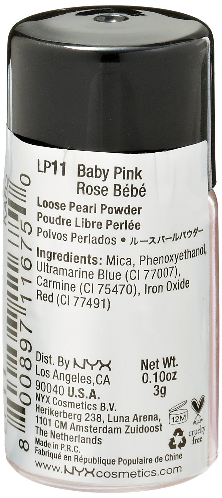 NYX Loose Pearl Eye Shadow Baby Pink 0.06 Ounce