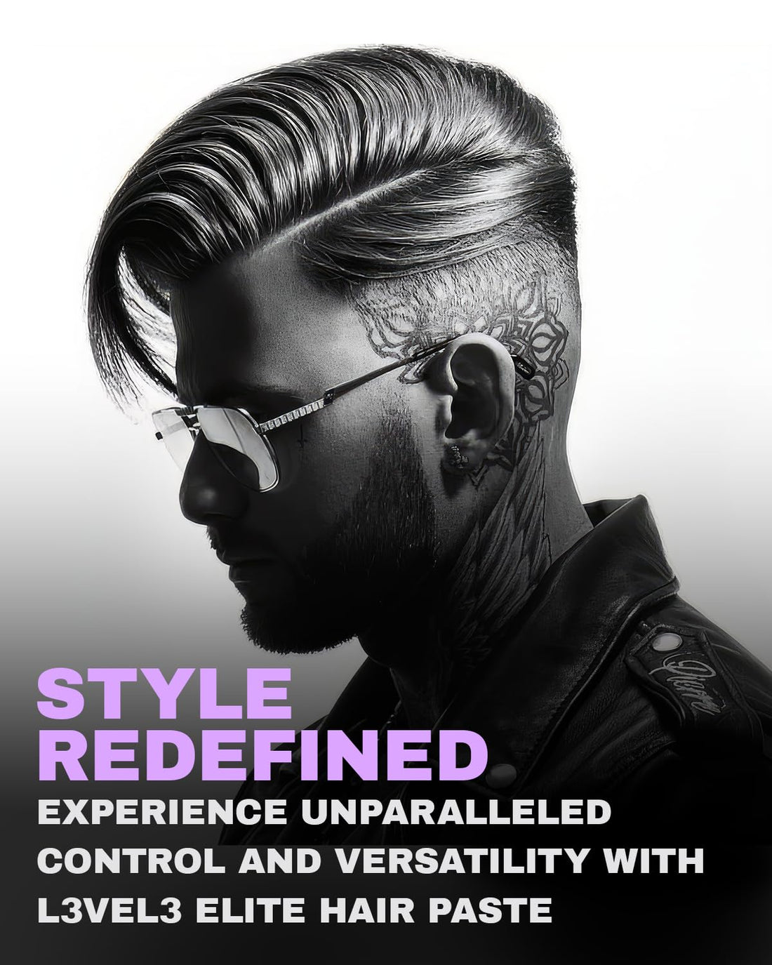 Level 3 Paste - Long-Lasting Hold - Improves Strength and Volume of Hair L3 - Protects Against Hair Damage - Level Three Men Styling Product